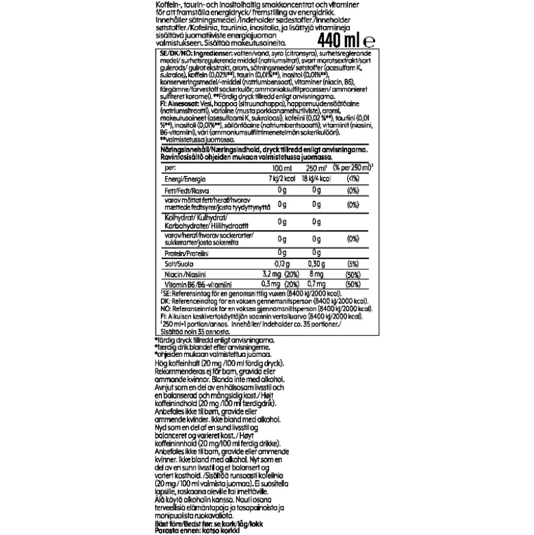 Sodastream smagskoncentrat Guava Rockstar sirup 440 ml