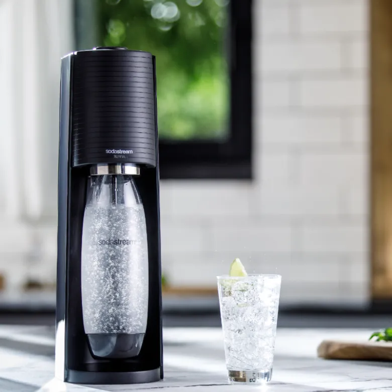 Sodastream Terra danskvandsmaskine sort 1 liter inkl. kulsyrepatron