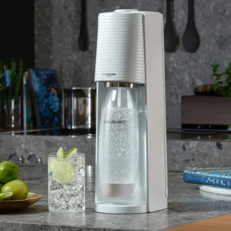 SodaStream Terra danskvandsmaskine hvid 1 liter inkl. kulsyrepatron