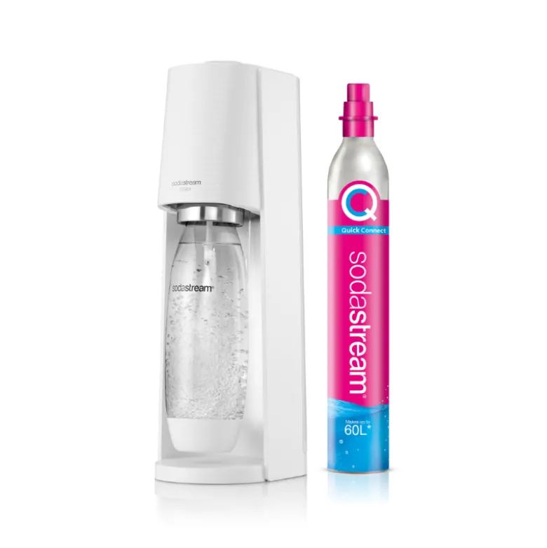 SodaStream Terra danskvandsmaskine hvid 1 liter inkl. kulsyrepatron