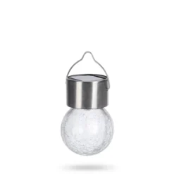 Solcellelampe i rustfrit stål 6 cm