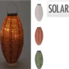 Solcellelampe oval 12 LED assorterede farver