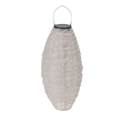 Solcellelampe oval 12 LED assorterede farver