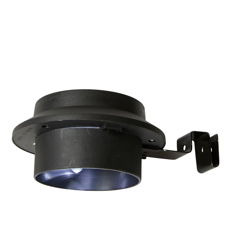 Solcellelampe til tagrende 2 stk. sort 17x12x6 cm