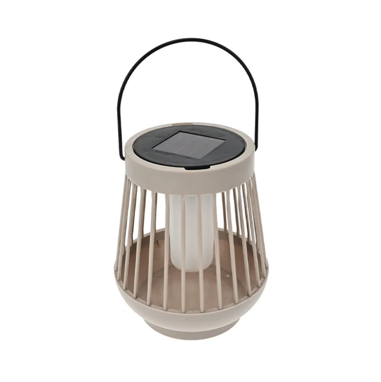 Solcelle lanterne - assorterede farver H 15 cm