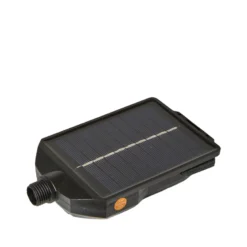 Solcelle powerbank til lyskæder sort 15x7x2.5 cm