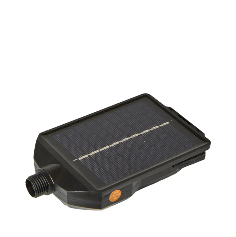 Solcelle powerbank til lyskæder sort 15x7x2.5 cm