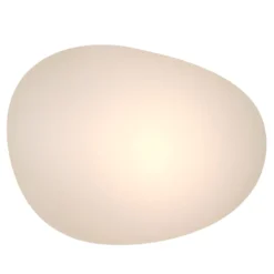 Solcellesten hvid plast 40x32x22 cm