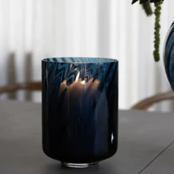 Specktrum Meadow Swirl Cylinder vase med fod blå