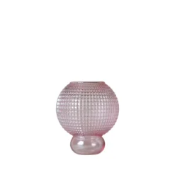 Specktrum Savanna mundblæst glasvase rosa 20 cm