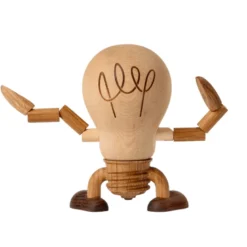 Spring Copenhagen Woodies Buster Bulb træfigur H 9,5 cm