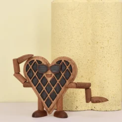 Spring Copenhagen Woodies Wendy Waffle træfigur H 7,8 cm