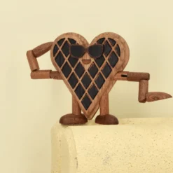 Spring Copenhagen Woodies Wendy Waffle træfigur H 7,8 cm