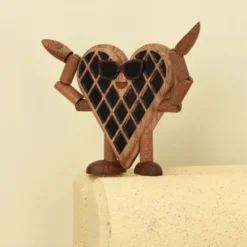 Spring Copenhagen Woodies Wendy Waffle træfigur H 7,8 cm