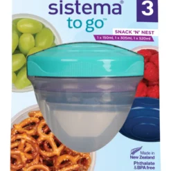 Stack'n'Nest Sistema Stack N Nest opbevaringsbøtte multifarvet 3 stk.