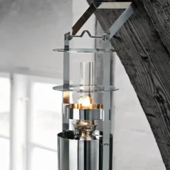 Stelton EM skibslampe rustfrit stål H 34 cm