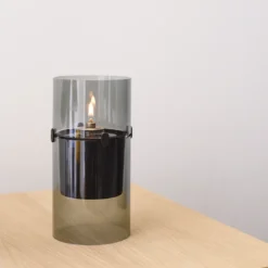 Stelton Lucie Hurricane olielampe smoke 2 stk.
