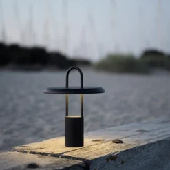 Stelton Pier transportabel LED lampe black