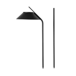 Stelton Vinkel LED solcelle lampespyd sort H 108,5 cm