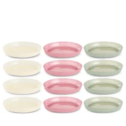 Tallerken 4 stk. Ø 20 cm i assorterede farver