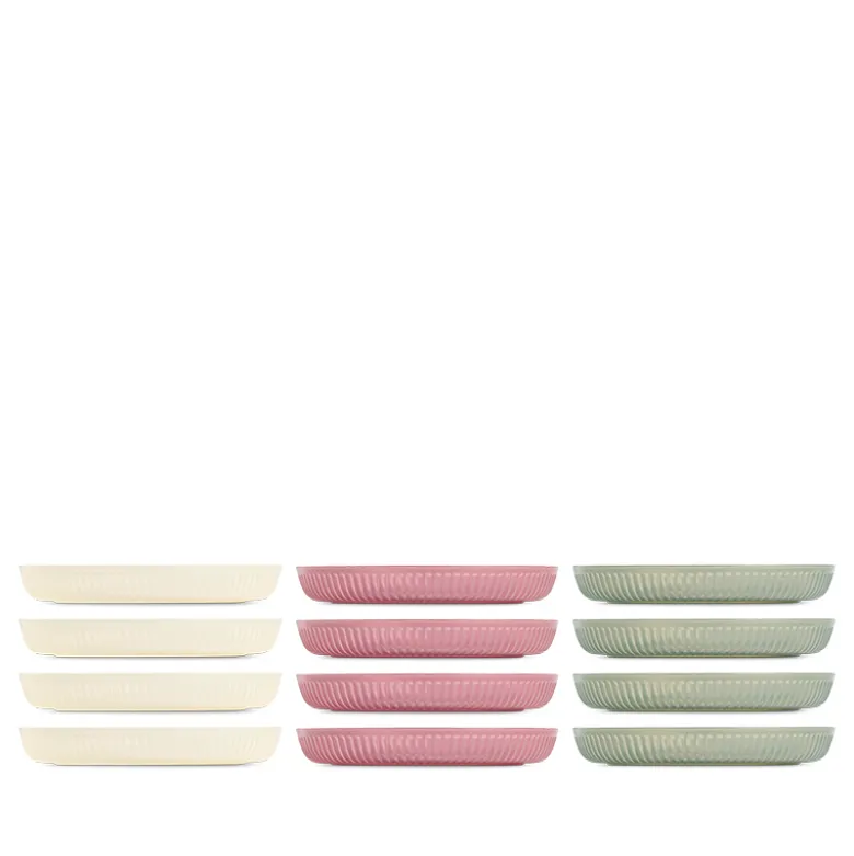 Tallerken 4 stk. Ø 20 cm i assorterede farver