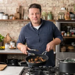 Tefal Jamie Oliver Cook's Classic stegepande sort 24 cm