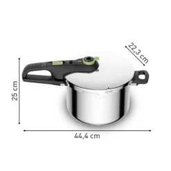 Tefal Secure Trendy trykkoger stål 6 liter