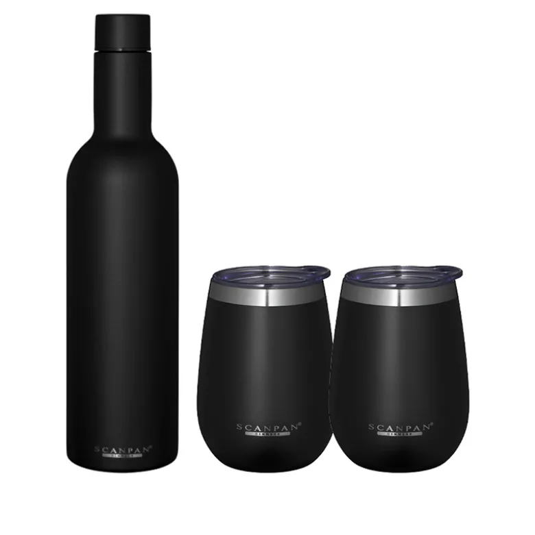 TO-GO by Scanpan Premium Wine Tumbler sort gavesæt