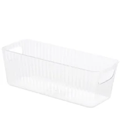 Transparant opbevaringskasse 29x11,5x9,5 cm