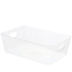 Transparant opbevaringskasse 31x20x10 cm