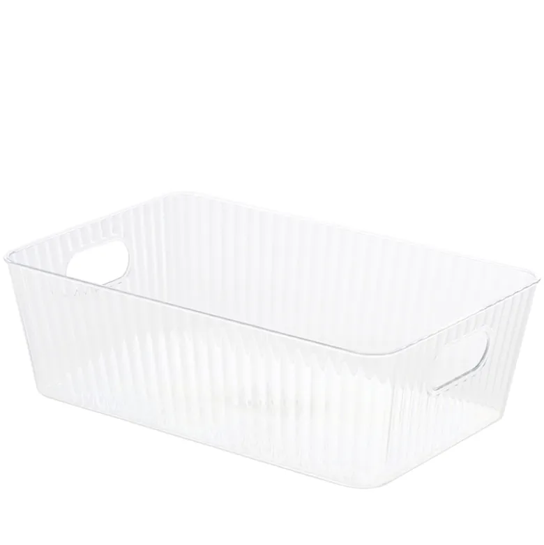 Transparant opbevaringskasse 31x20x10 cm