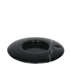 Uyuni Chamber fyrfadsstage sort marmor Ø 11,6 cm