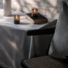 UYUNI LED lys i glas grå H 7 cm 2 stk.