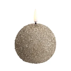 UYUNI LED Snowball glitterlys champagne H 7 cm
