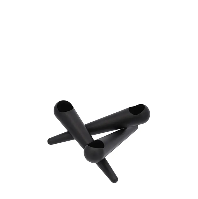 Uyuni Lighting Bonfire lysestage mat sort 14,5 cm