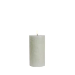 Uyuni Lighting LED bloklys dusty green H 15 cm