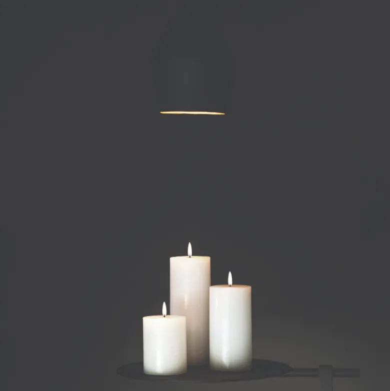 Uyuni Lighting LED bloklys hvid H 15 cm Ø 7,8 cm
