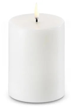 Uyuni Lighting LED bloklys hvid H 10 cm Ø 7,8 cm