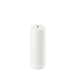 Uyuni Lighting LED bloklys hvid H 15,2 cm Ø 5,8 cm