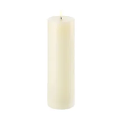 Uyuni Lighting LED bloklys ivory Ø 8 x H 25 cm