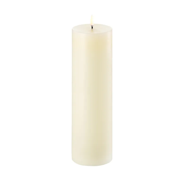 Uyuni Lighting LED bloklys ivory Ø 8 x H 25 cm
