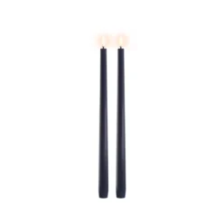 Uyuni Lighting LED stagelys mørkeblå H 32 cm 2 stk.
