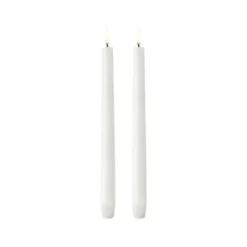 Uyuni Lighting LED stagelys 2 stk. hvid H 25 cm