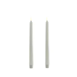 Uyuni Lighting LED stagelys 2 stk. dusty green H 25 cm