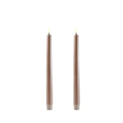 Uyuni Lighting LED stagelys 2 stk. sandstone H 25 cm