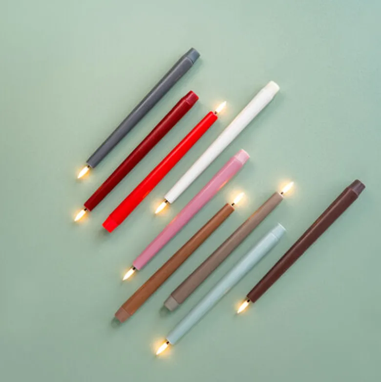 Uyuni Lighting LED stagelys 2 stk. sandstone H 25 cm