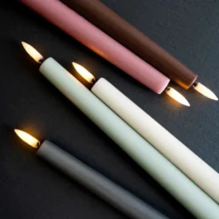 Uyuni Lighting LED stagelys 2 stk. sandstone H 25 cm