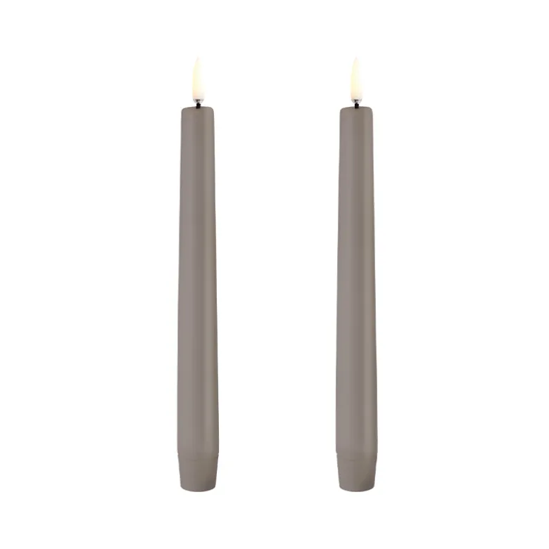 Uyuni Lighting LED stagelys 2 stk. sand H 20,5 cm