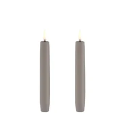 Uyuni Lighting LED stagelys 2 stk. sand H 15,5 cm