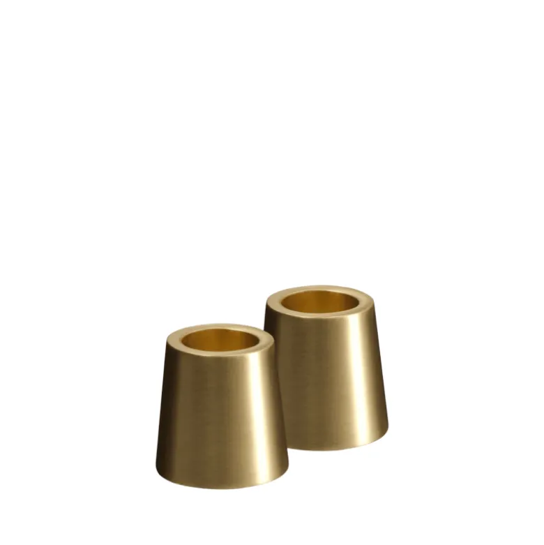Uyuni Lighting lysestage mini taper messing 2 stk. H 2,3 cm